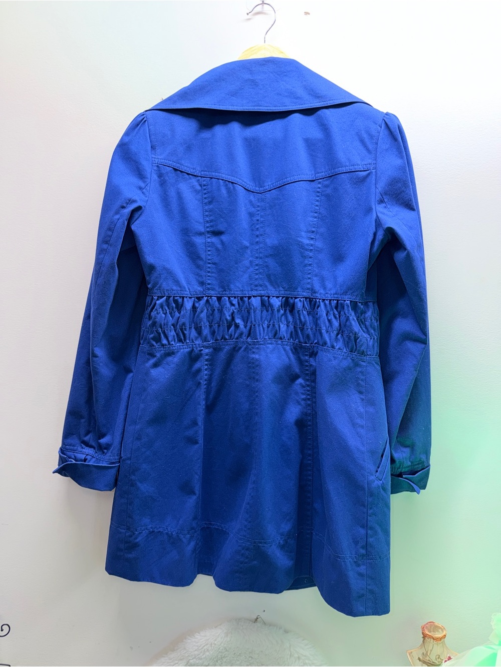 Smart Set Blue Double-Breasted Blazer Coat Light Weight Summer Over Coat 💝 - Picture 5 of 7